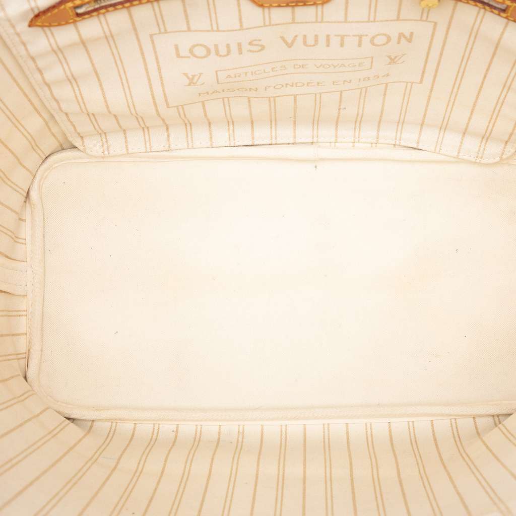 Louis Vuitton Damier Azur Neverfull MM White Good condition - Model View