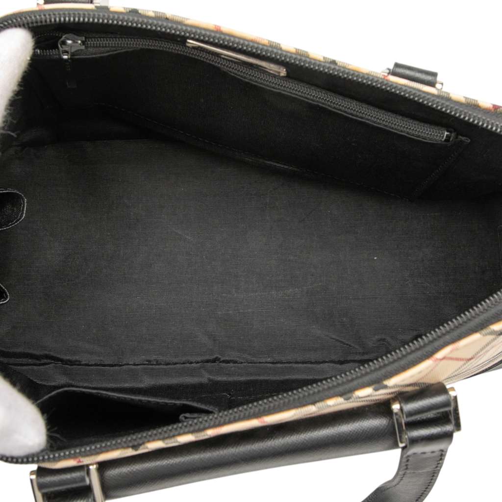 Burberry Nova Check Canvas Handbag Brown Canvas Fair condition - Model View