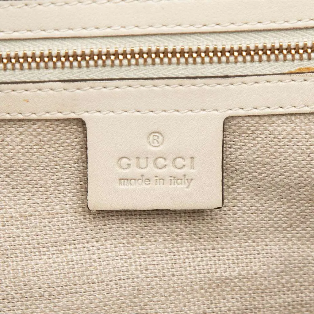 Gucci Medium Leather Snaffle Bit Shoulder Bag White Leather Very good - Box View