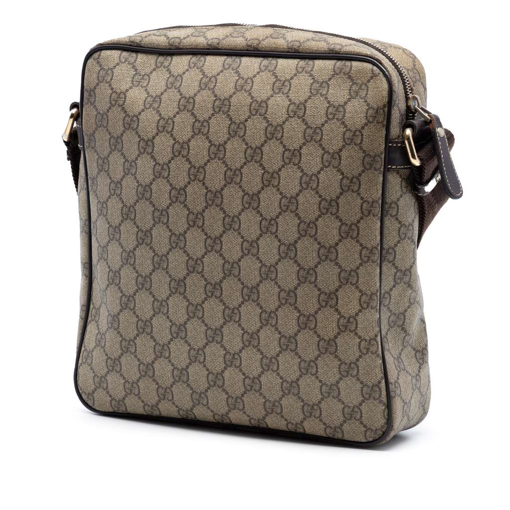 Gucci GG Supreme Crossbody Brown Canvas Good condition - Back View