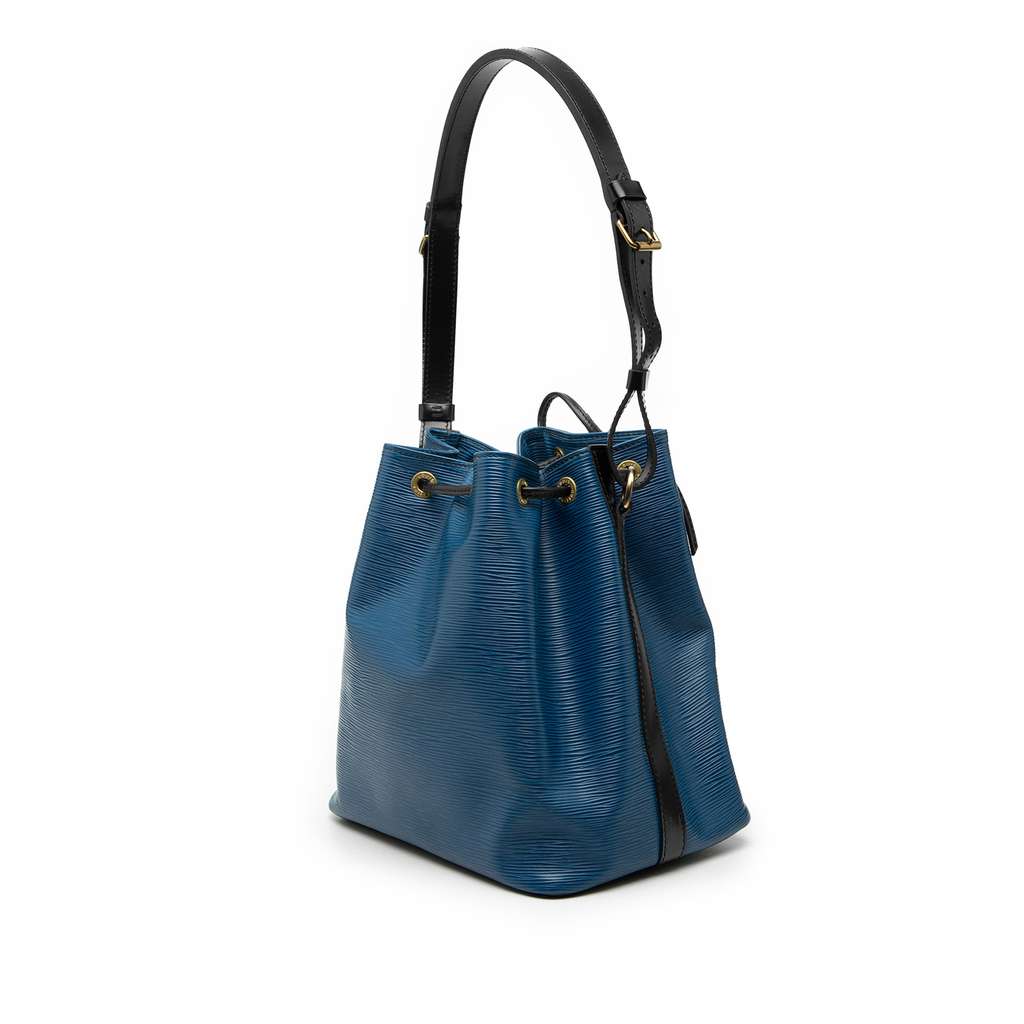 Louis Vuitton Epi Petit Bicolor Noe Blue Leather Good condition - Back View