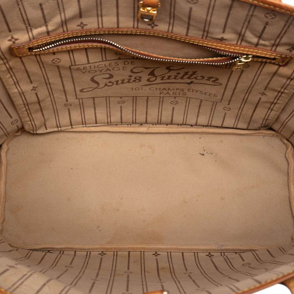 Louis Vuitton Monogram Neverfull MM Brown Good condition - Model View