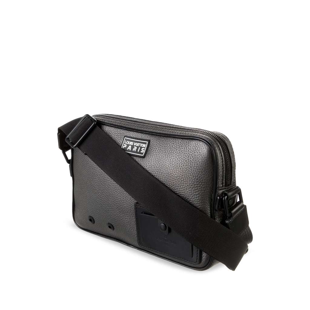 Louis Vuitton Taurillon Alpha Grey Leather Good condition - Back View