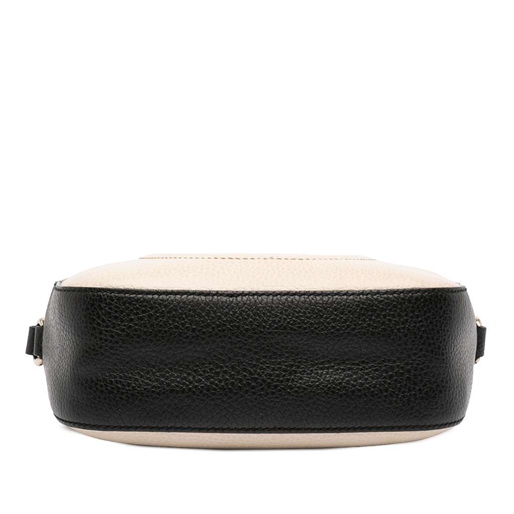 Gucci Small Bicolor Leather Soho Disco Crossbody White Leather Good condition - Inside View