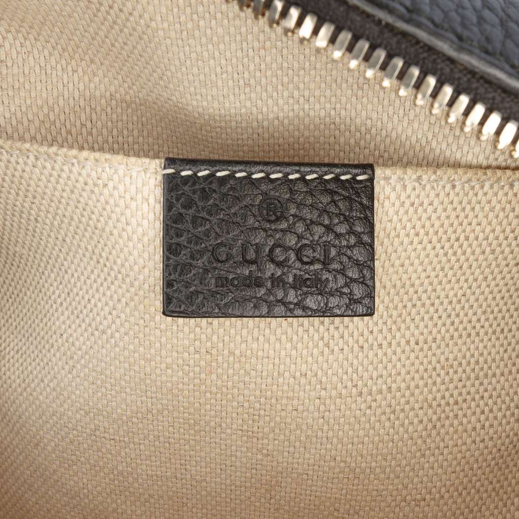 Gucci Small Bicolor Leather Soho Disco Crossbody White Leather Good condition - Box View