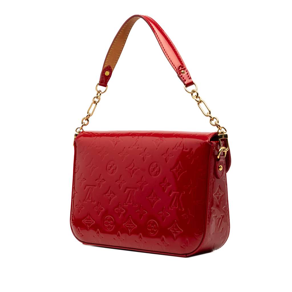 Louis Vuitton Monogram Vernis Rodeo Drive Red Leather Good condition - Back View