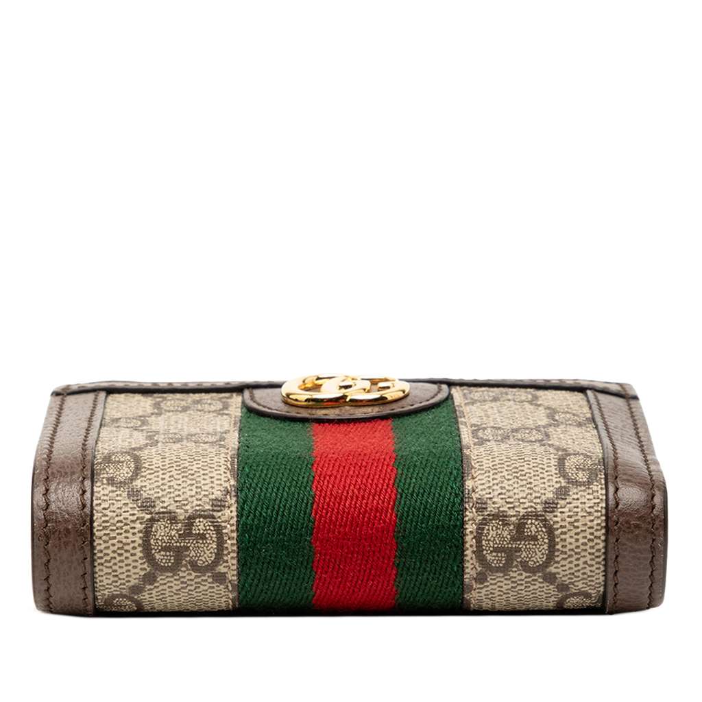 Gucci GG Supreme Ophidia Compact Wallet Brown Canvas Good condition - Inside View