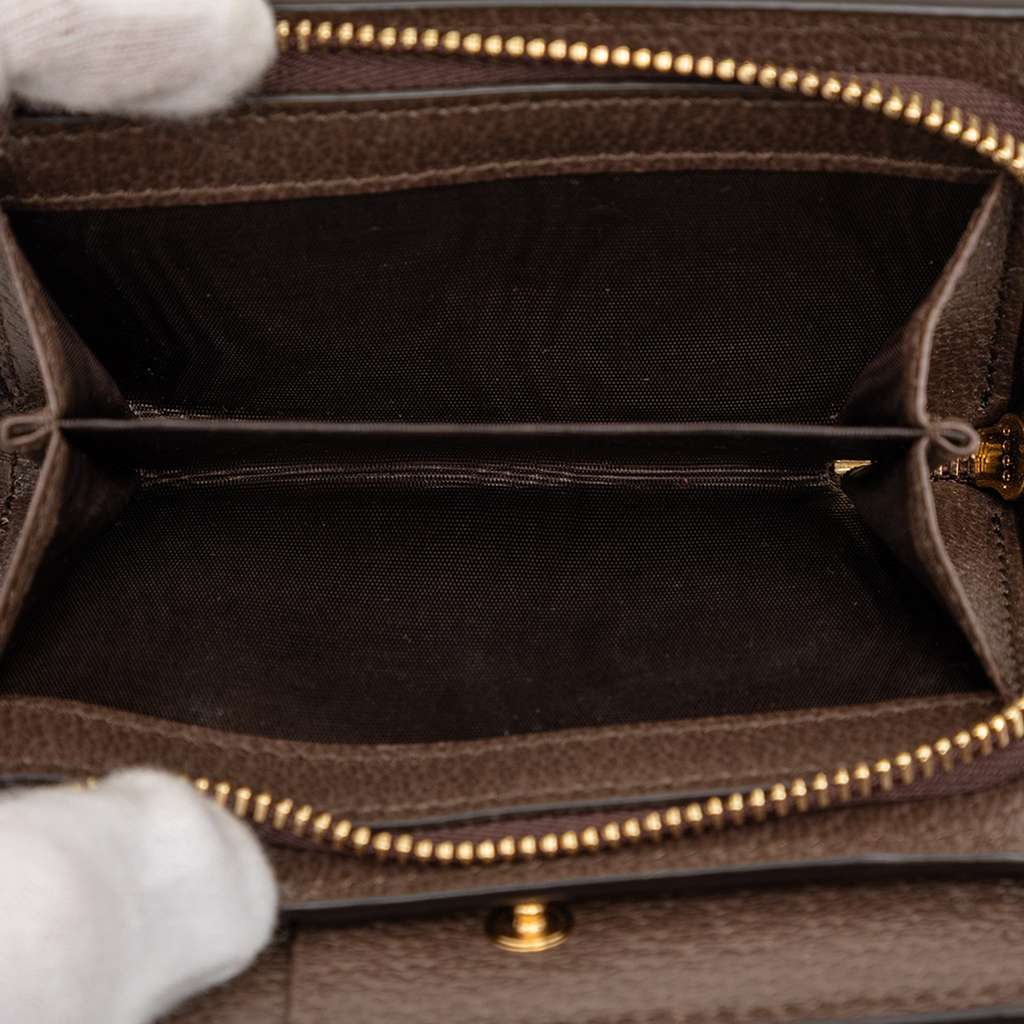 Gucci GG Supreme Ophidia Compact Wallet Brown Canvas Good condition - Box View