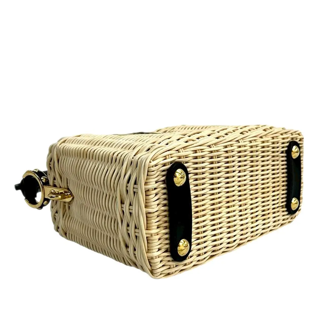 Louis Vuitton Mini Rattan and Smooth Calfskin Capucines Brown Very good - Inside View