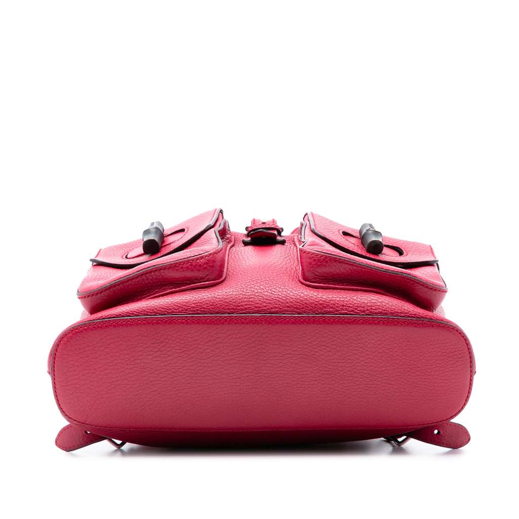 Gucci Leather Bamboo Tassel Backpack Pink Leather Good condition - Inside View