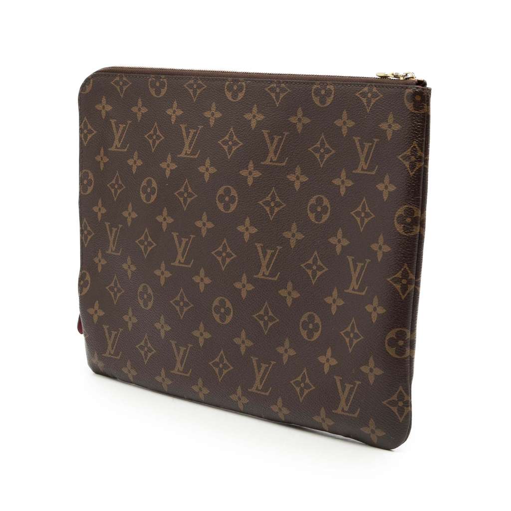 Louis Vuitton Monogram Etui Voyage MM Brown Good condition - Back View