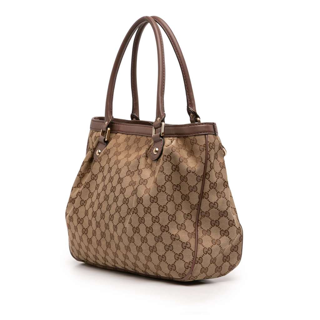 Gucci GG Canvas Sukey Tote Brown Canvas Good condition - Back View