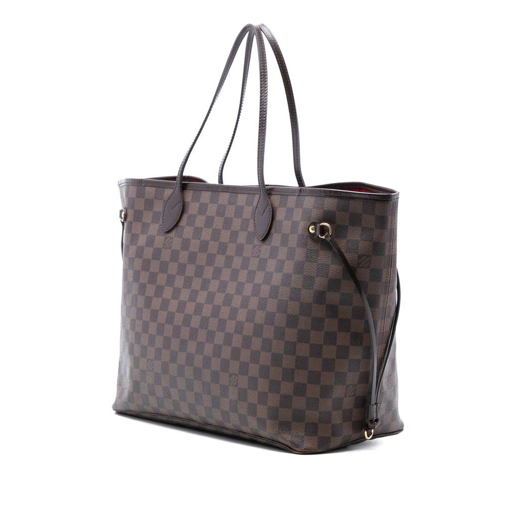 Louis Vuitton Damier Ebene Neverfull GM Brown Good condition - Back View