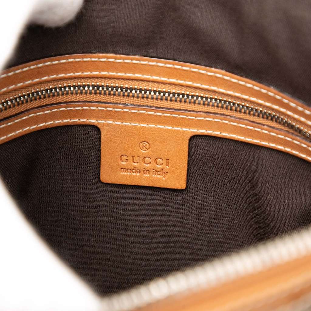 Gucci Canvas Web Reins Shoulder Bag Brown Canvas Good condition - Box View
