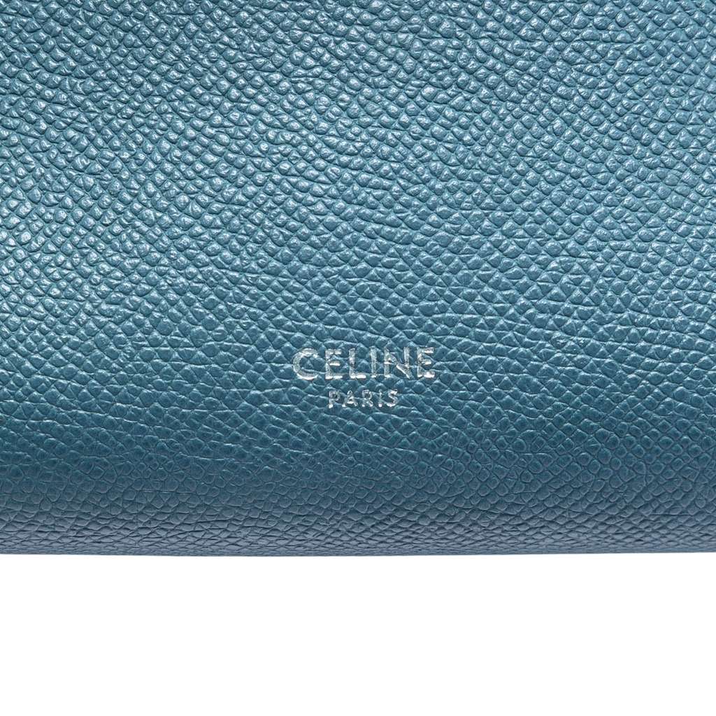 Celine Nano Grained Calfskin Belt Bag Blue Leather Good condition - Box View