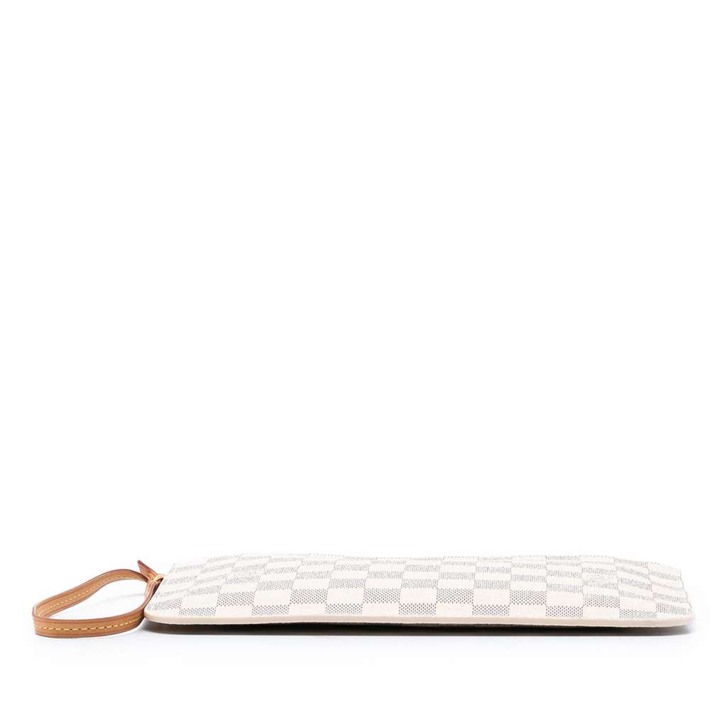 Louis Vuitton Damier Azur Neverfull MM Pouch White Good condition - Inside View