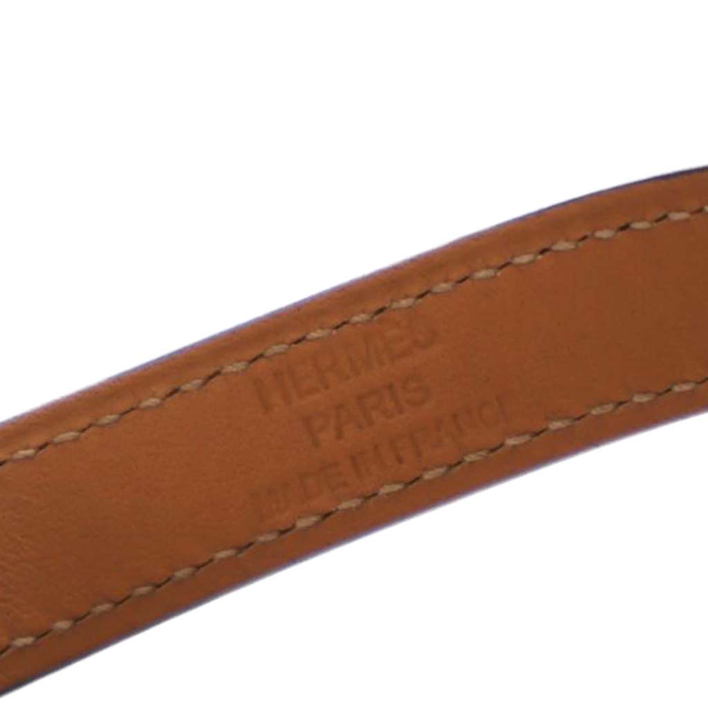 Hermès Swift Kelly Double Tour Bracelet Purple Leather Good condition - Box View