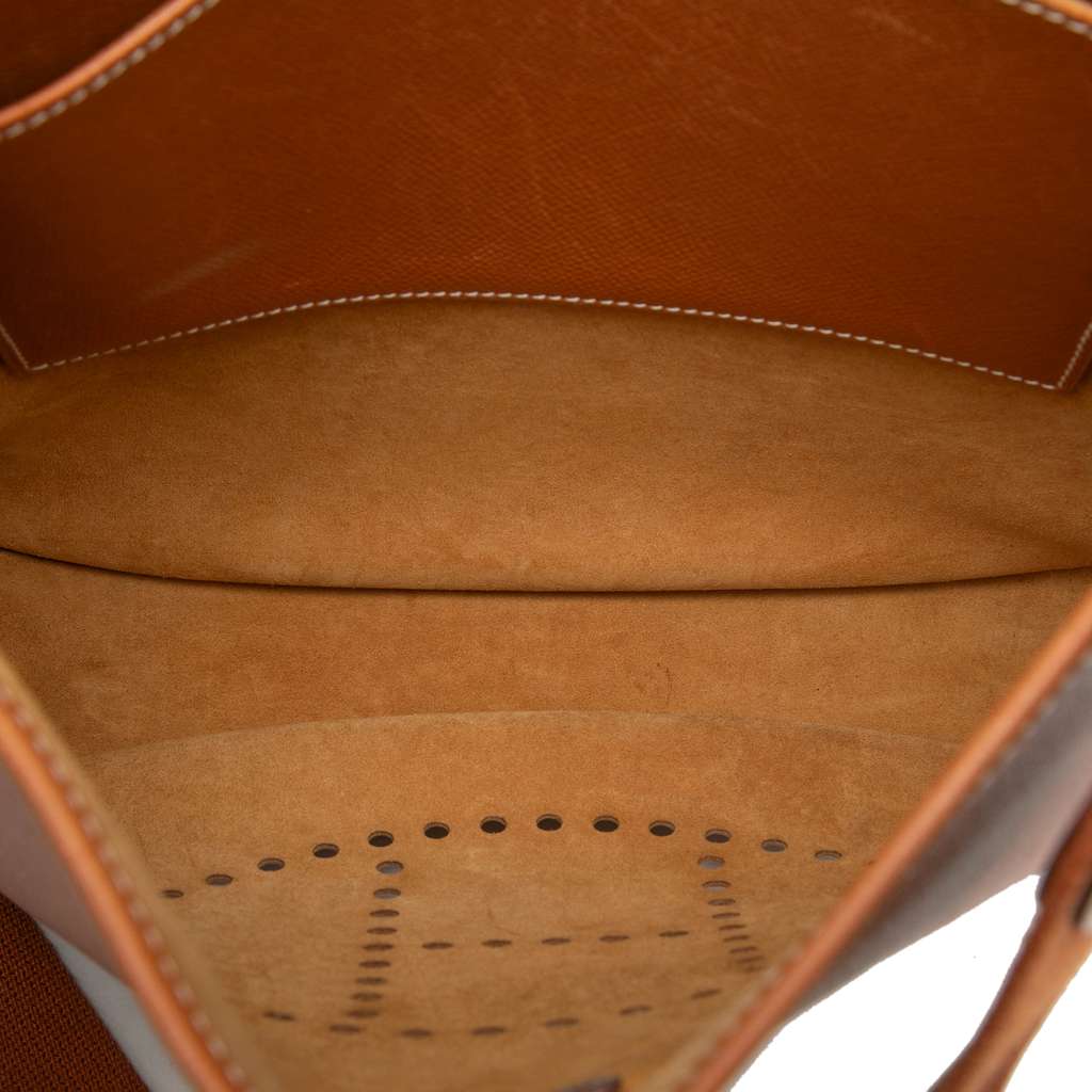 Hermès Epsom Evelyne PM Brown Leather Good condition - Model View