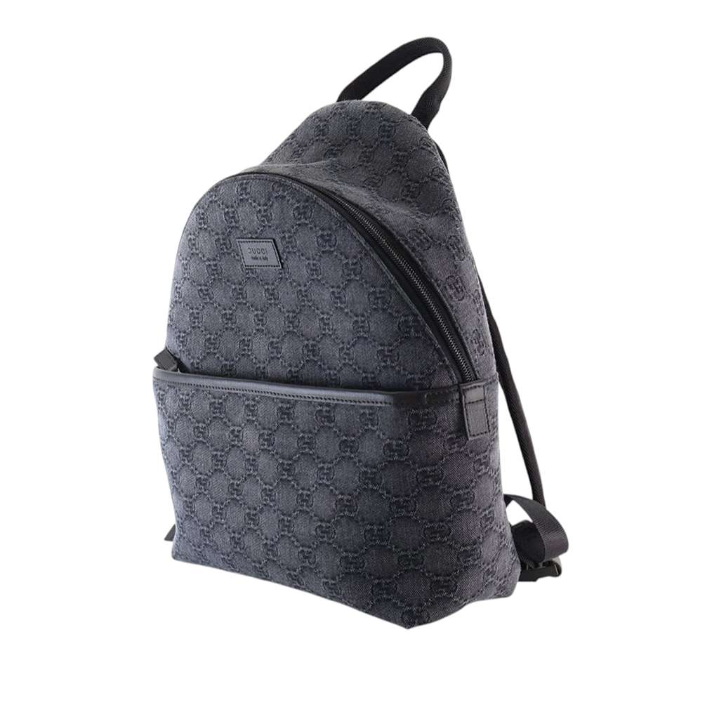 Gucci Kids GG Denim Backpack Grey Denim Very good condition - Inside View