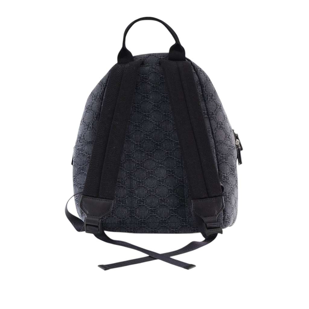 Gucci Kids GG Denim Backpack Grey Denim Very good condition - Model View