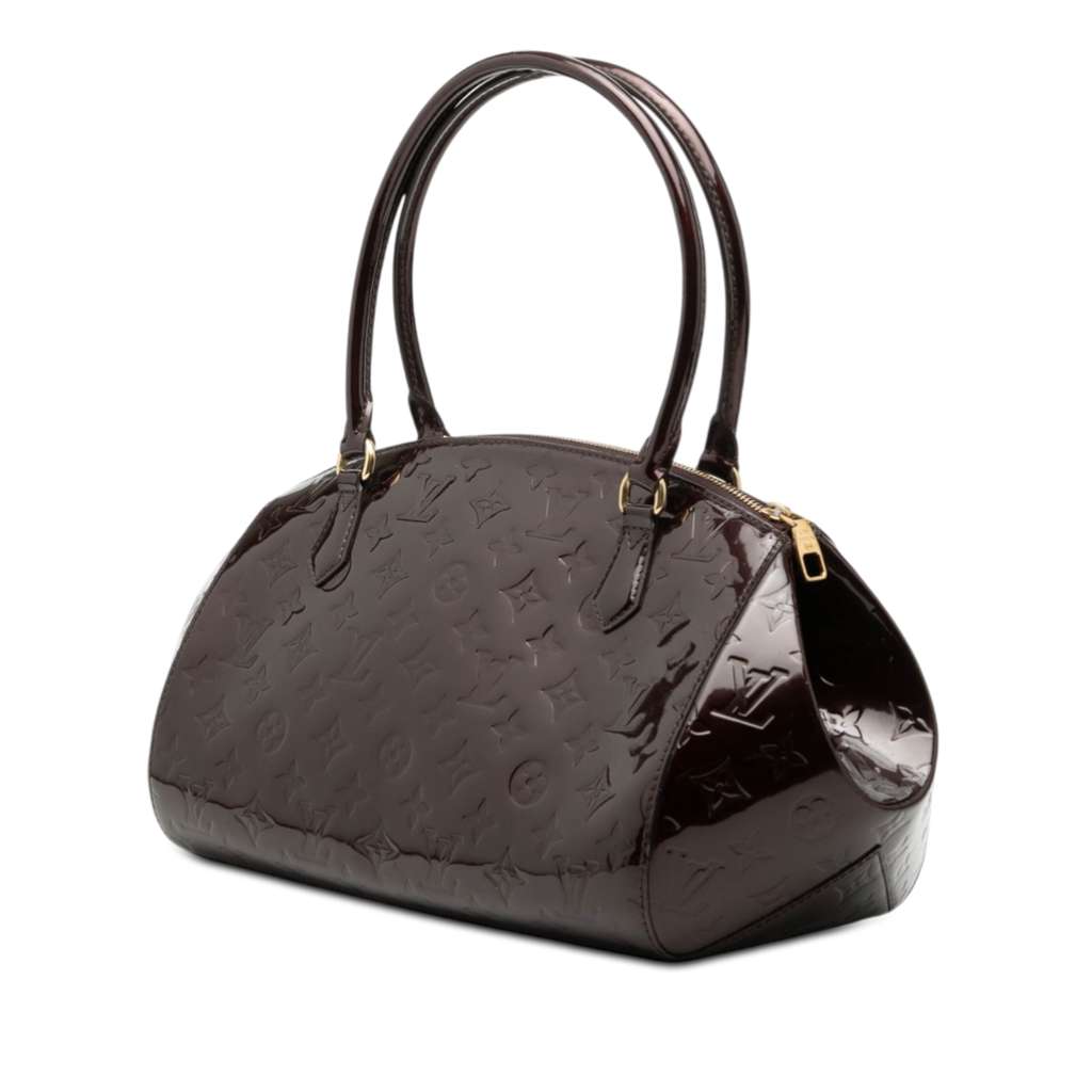 Louis Vuitton Monogram Vernis Sherwood GM Purple Leather Good condition - Back View