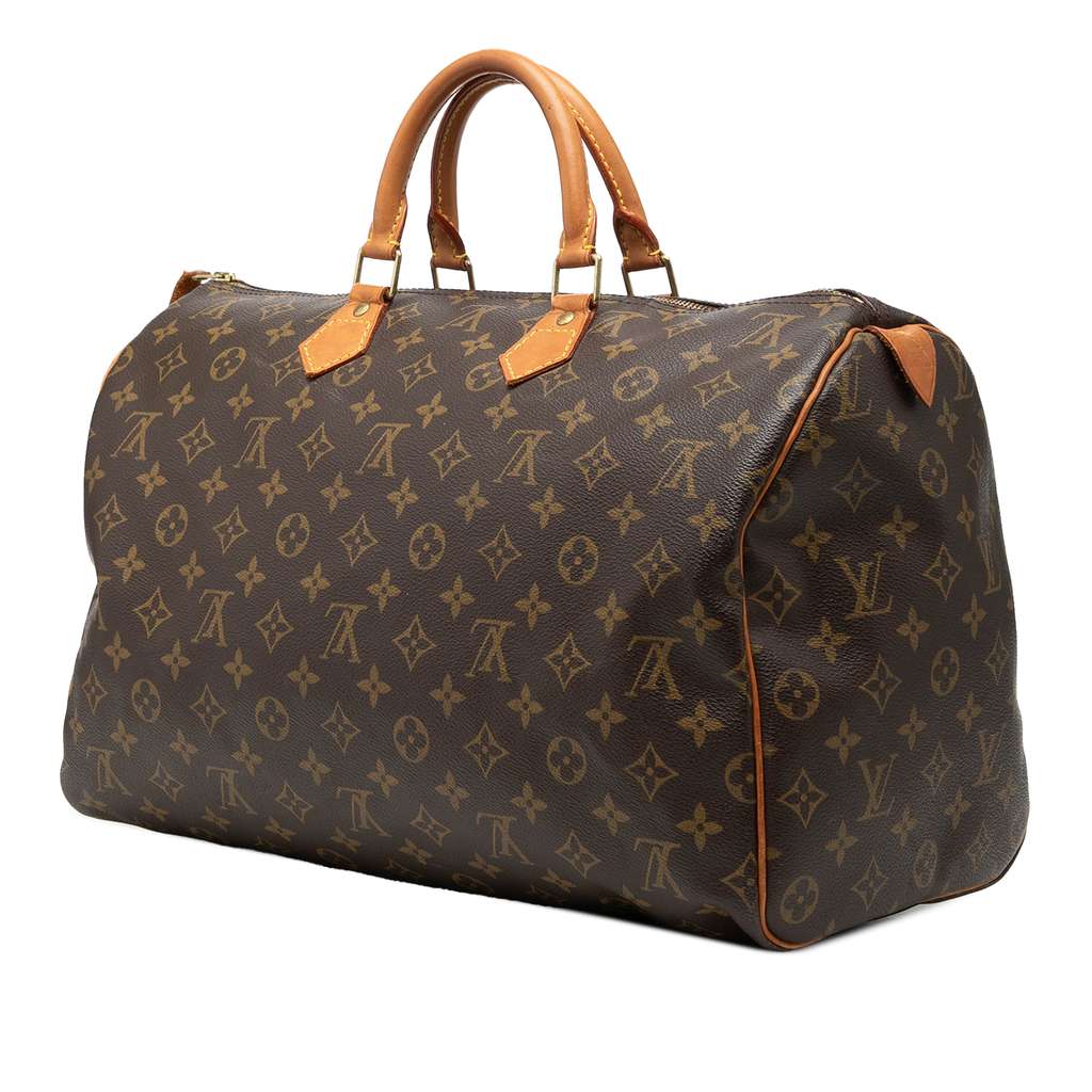 Louis Vuitton Monogram Speedy 40 Brown Fair condition - Back View
