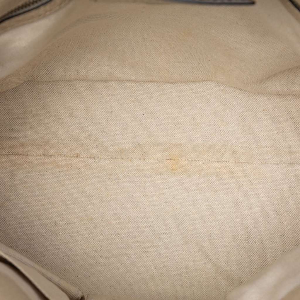 Gucci Pebbled Leather Miss GG Tote Brown Canvas Good condition - Model View