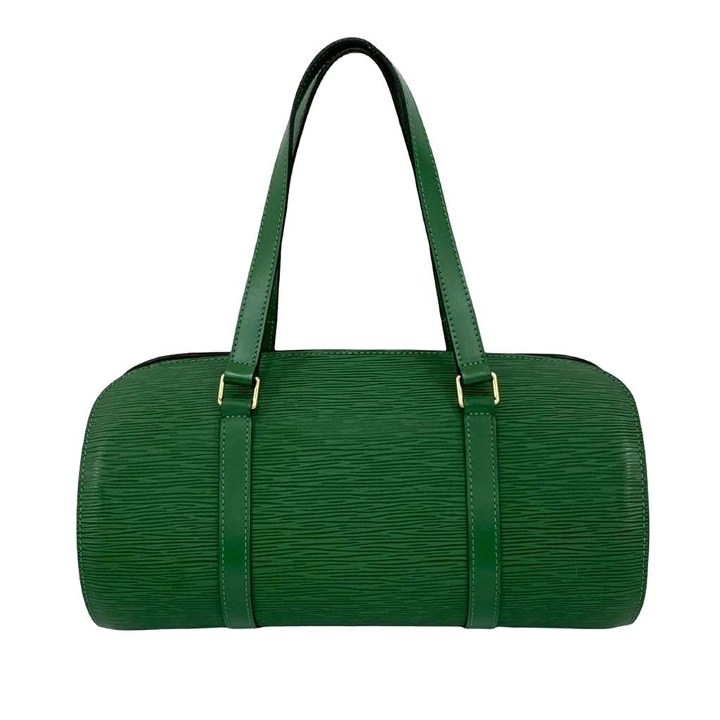 Louis Vuitton Epi Soufflot Green Leather Good condition - Back View