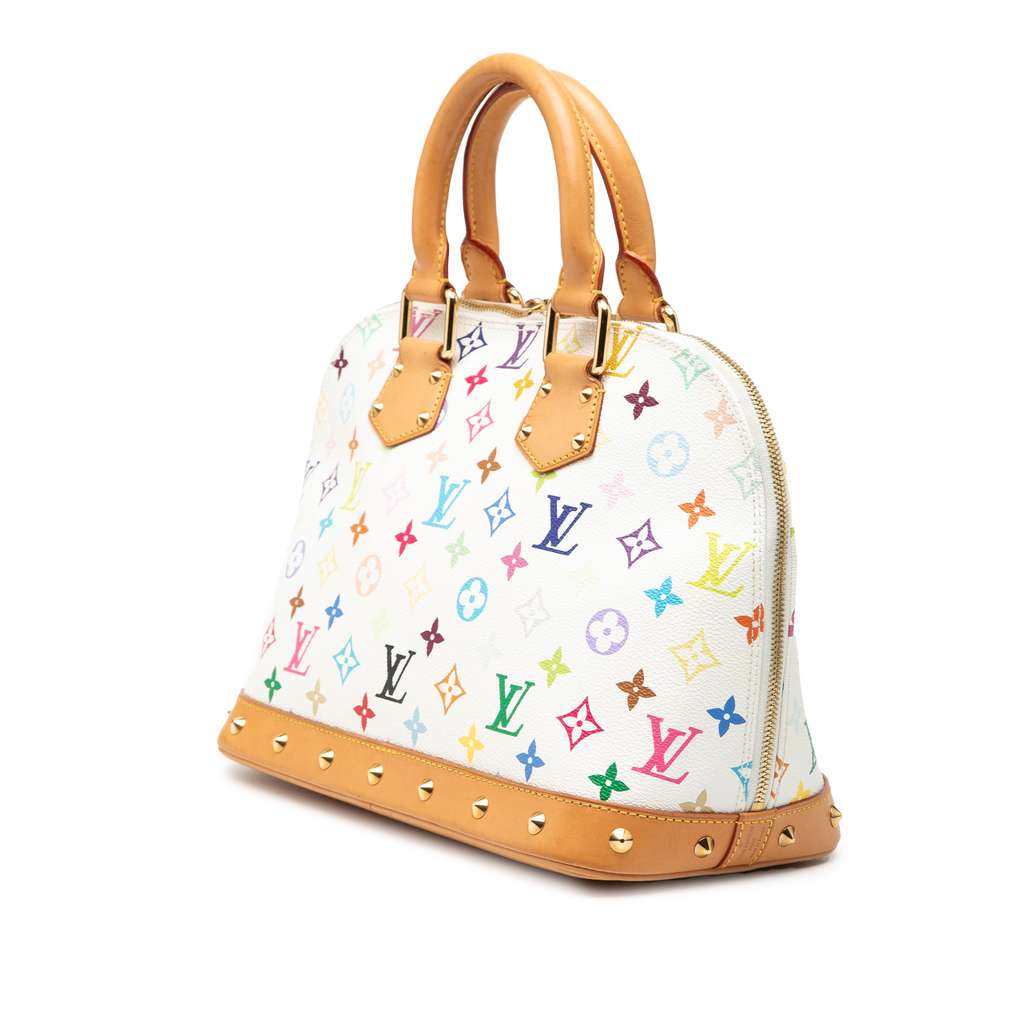 Louis Vuitton Monogram Multicolore Alma PM White Good condition - Back View