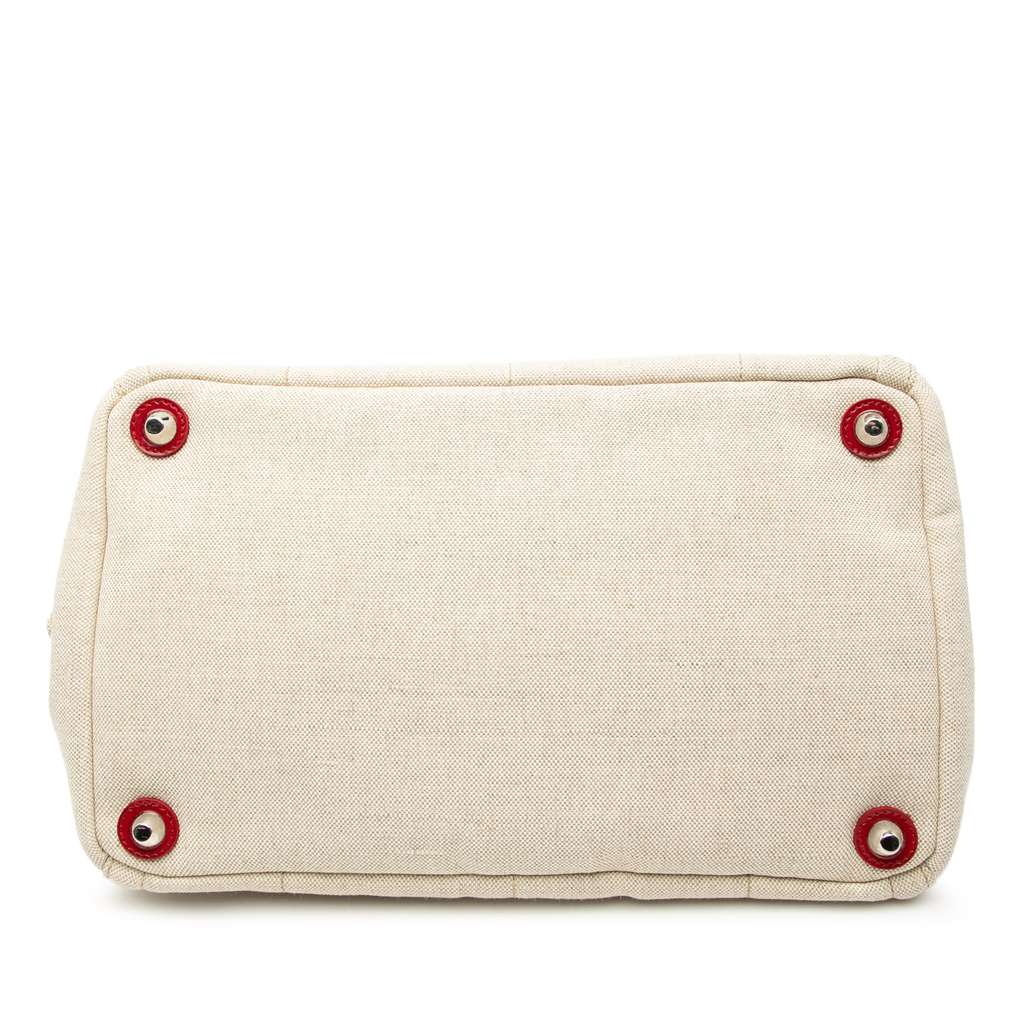 Prada Canvas Canapa Mistolino Tote Brown Canvas Good condition - Inside View