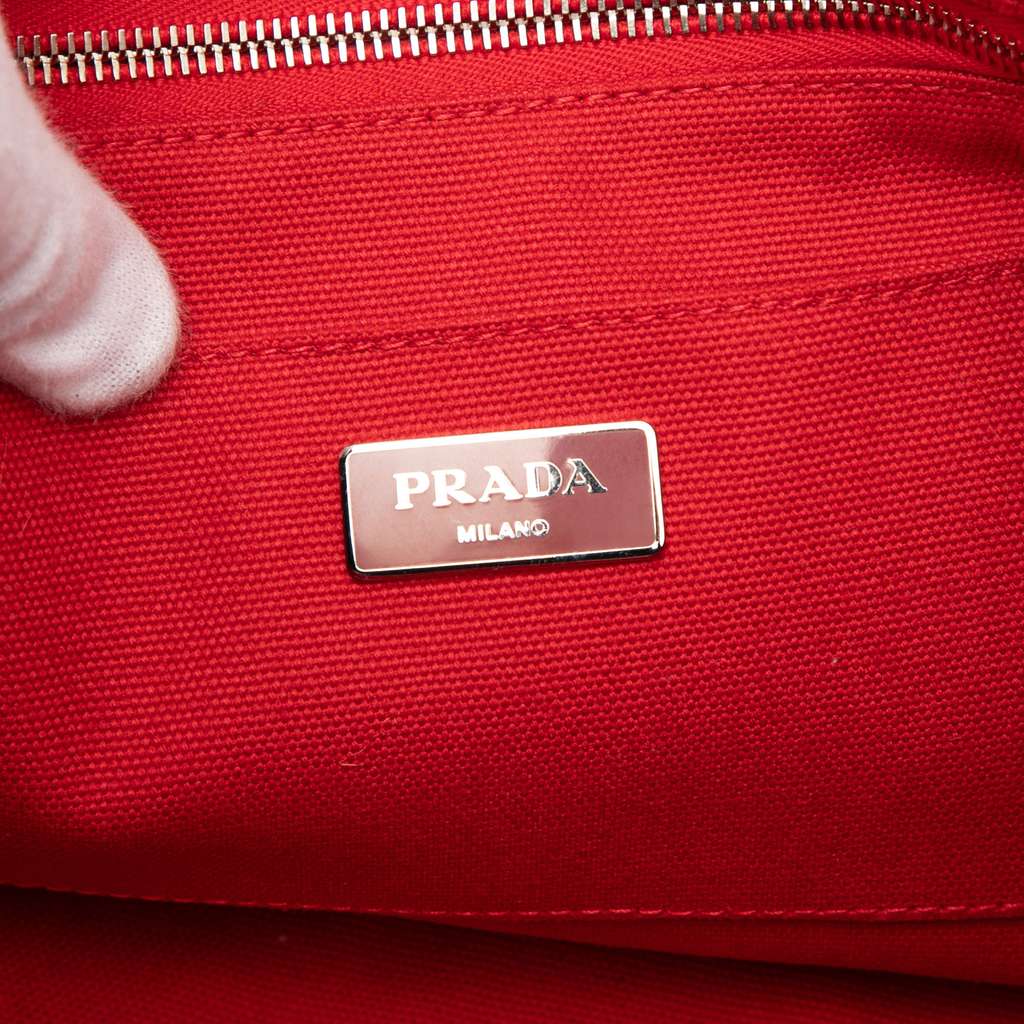 Prada Canvas Canapa Mistolino Tote Brown Canvas Good condition - Box View