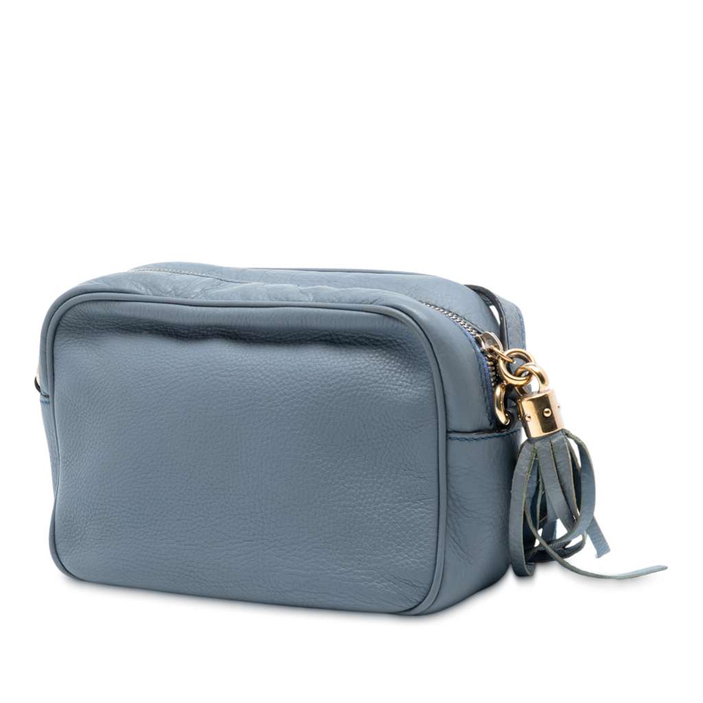 Gucci Leather Soho Disco Crossbody Blue Leather Good condition - Back View