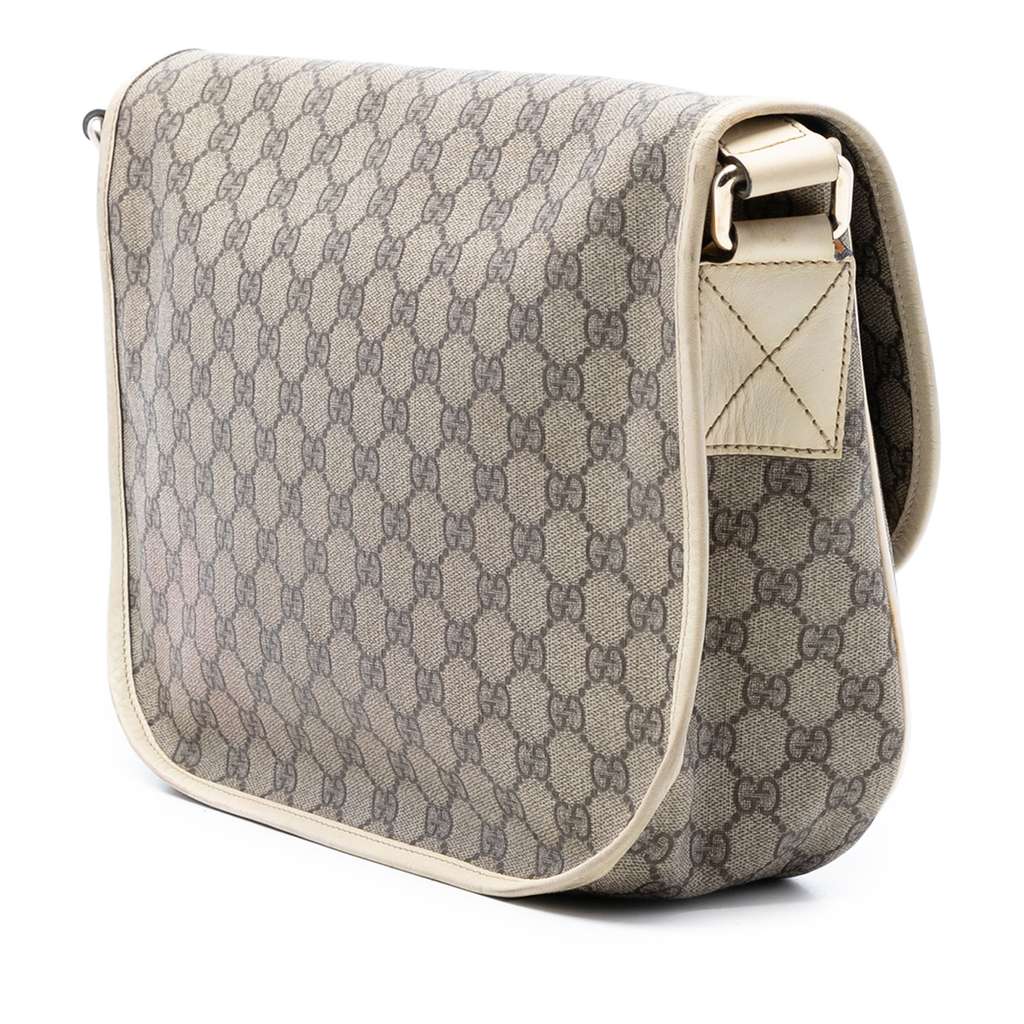 Gucci GG Supreme Crossbody Brown Canvas Good condition - Back View