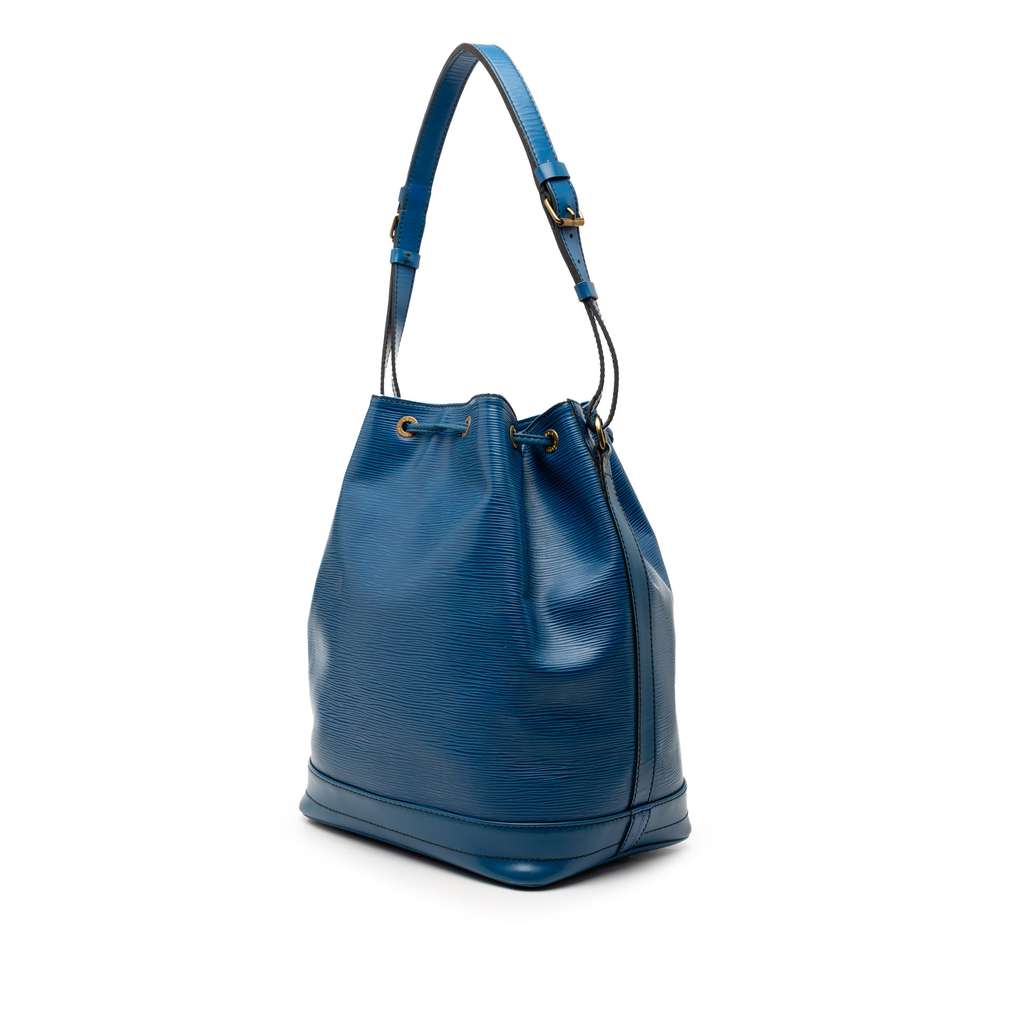 Louis Vuitton Epi Noe GM Blue Leather Good condition - Back View