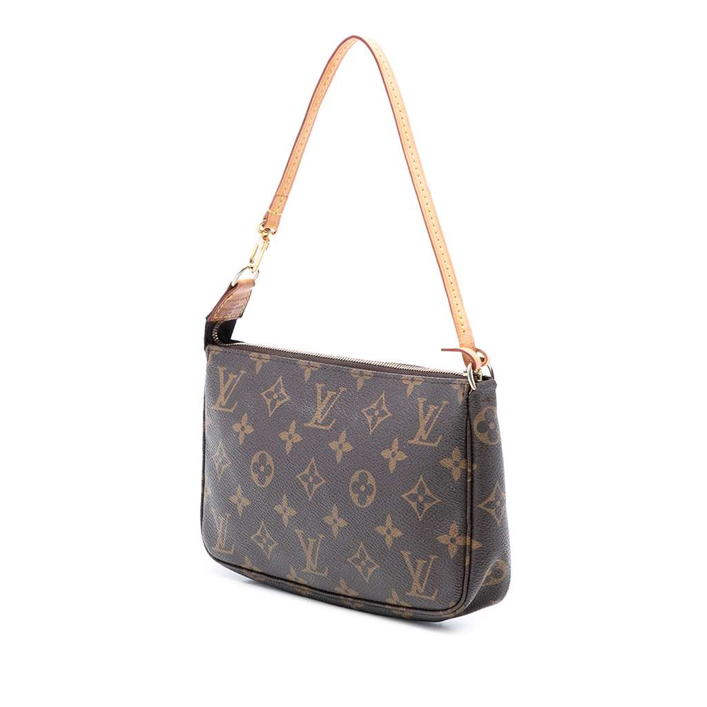Louis Vuitton Monogram Pochette Accessoires Brown Good condition - Back View