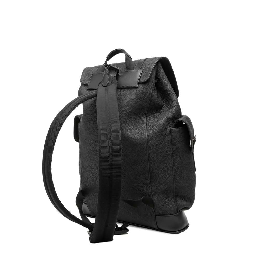 Louis Vuitton Monogram Empreinte Christopher Backpack PM Black Leather Good condition - Back View