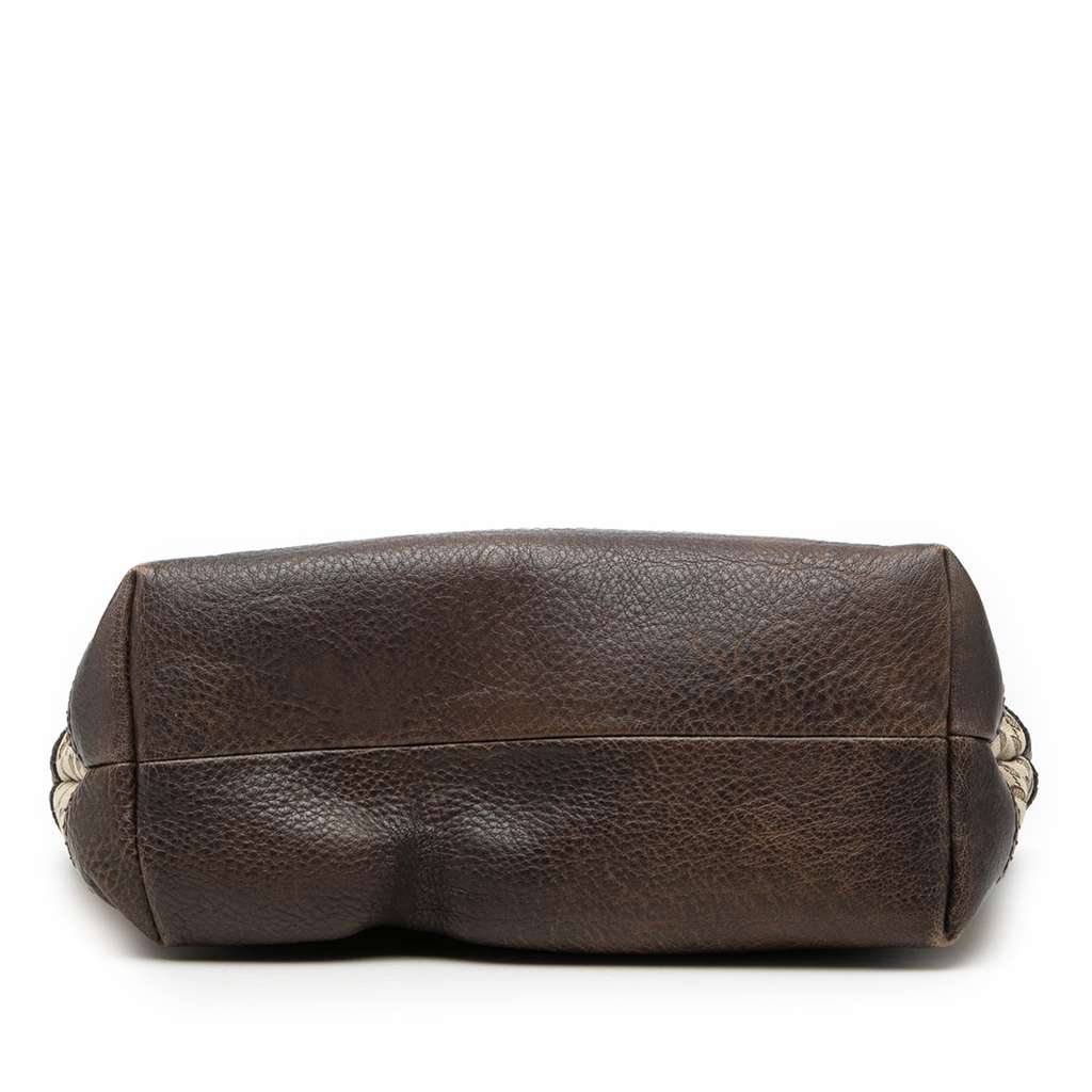 Gucci GG Canvas Laidback Crafty Tote Brown Canvas Fair condition - Inside View