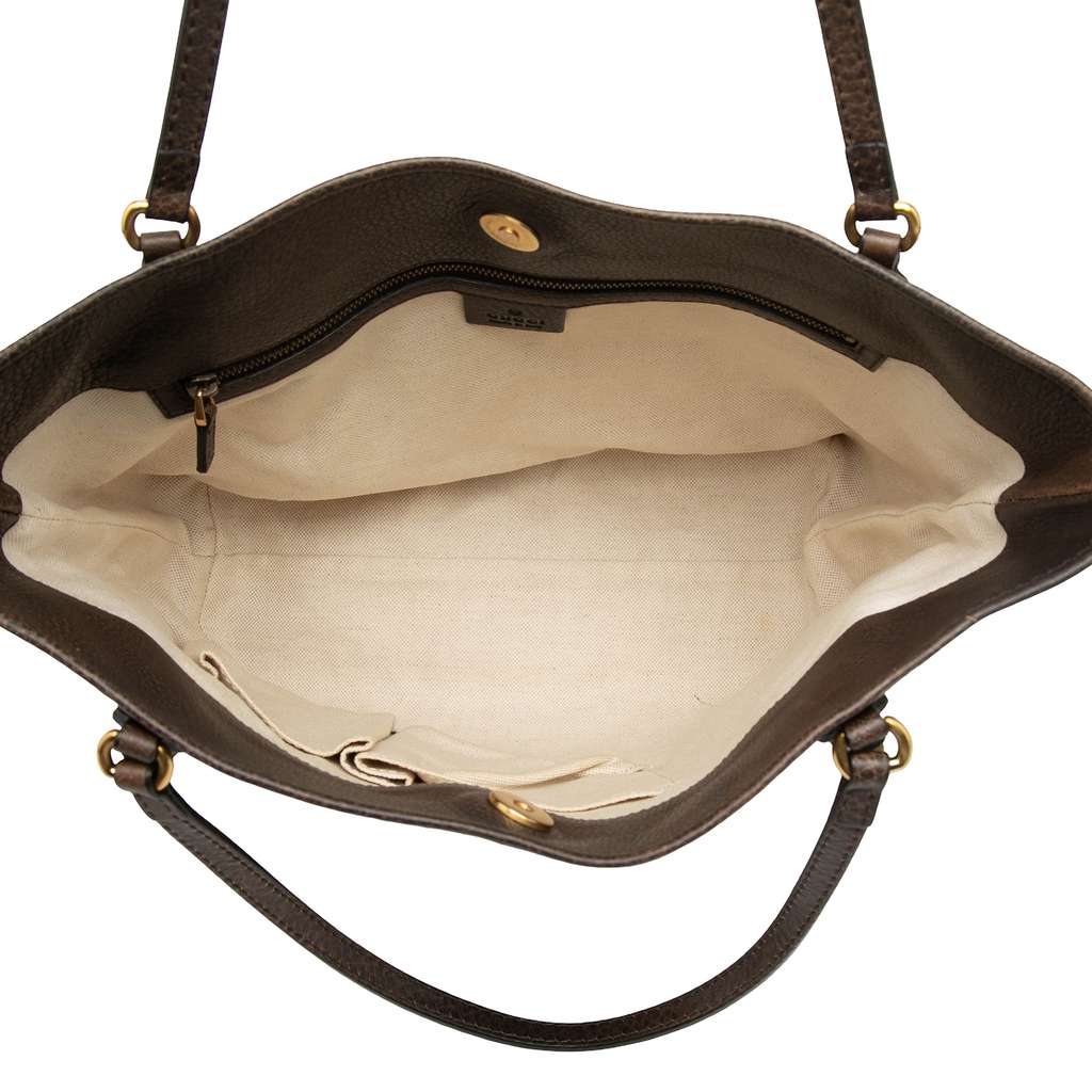 Gucci GG Canvas Laidback Crafty Tote Brown Canvas Fair condition - Model View