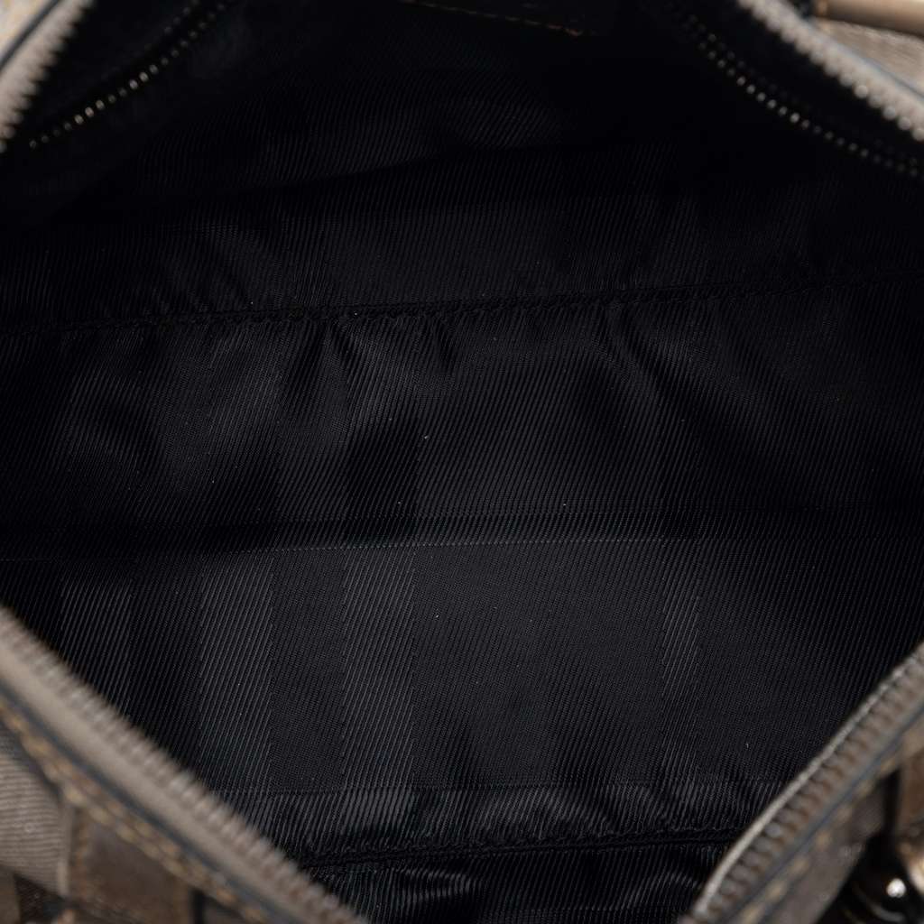 Burberry Smoke Check Canvas Boston Bag Brown Canvas Good condition - Model View