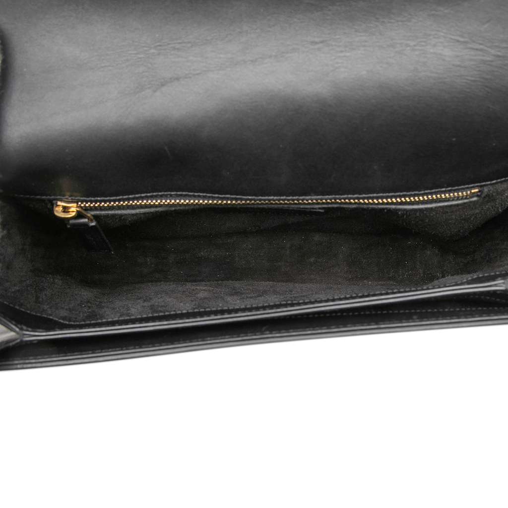 Saint Laurent Medium Leather Monogram Universite Bag Black Leather Good condition - Model View