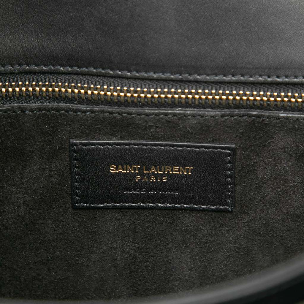 Saint Laurent Medium Leather Monogram Universite Bag Black Leather Good condition - Box View