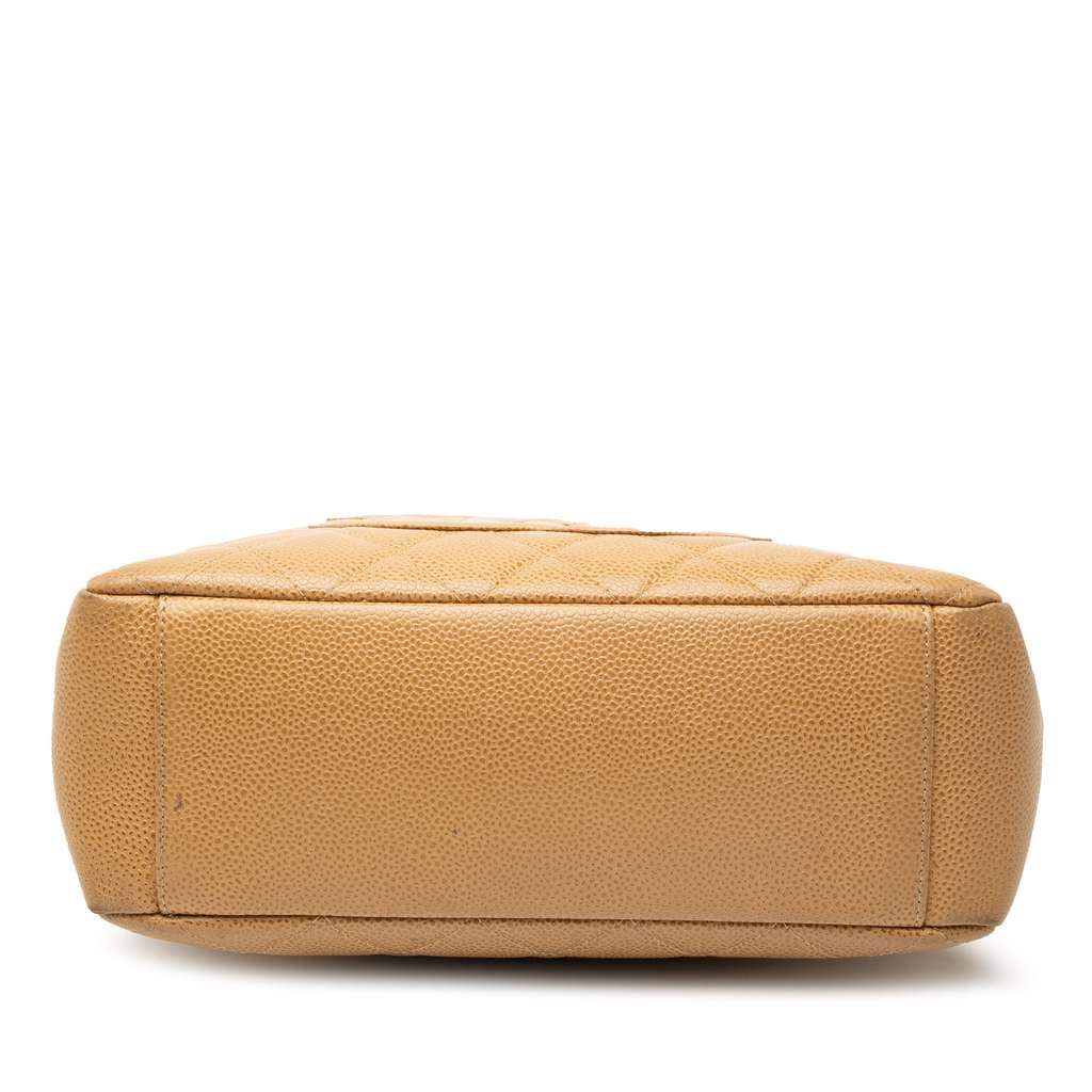 Chanel Caviar Petite Shopping Tote Brown Leather Good condition - Inside View