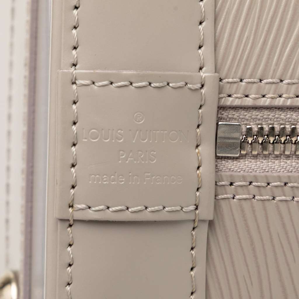 Louis Vuitton Epi Alma PM Grey Leather Good condition - Box View