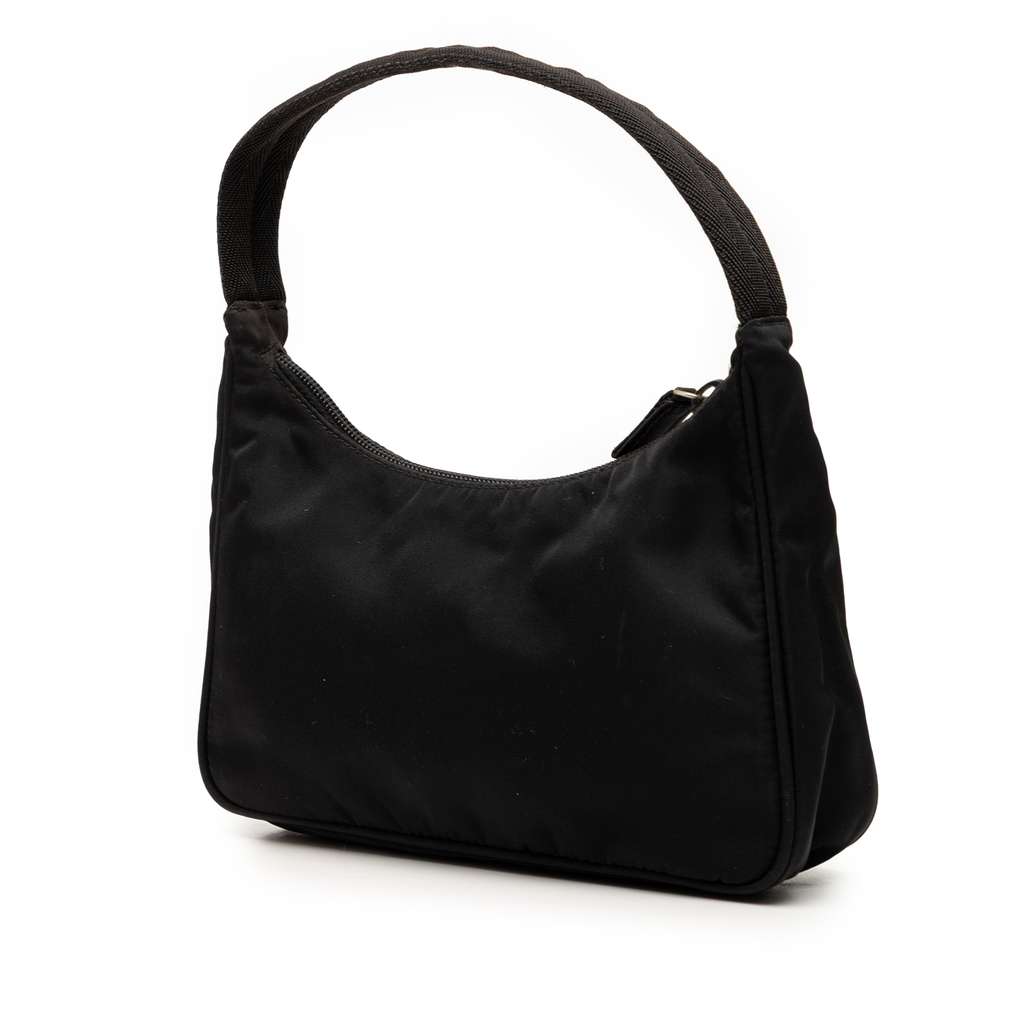 Prada Mini Tessuto Sport Shoulder Bag Black Good condition - Back View