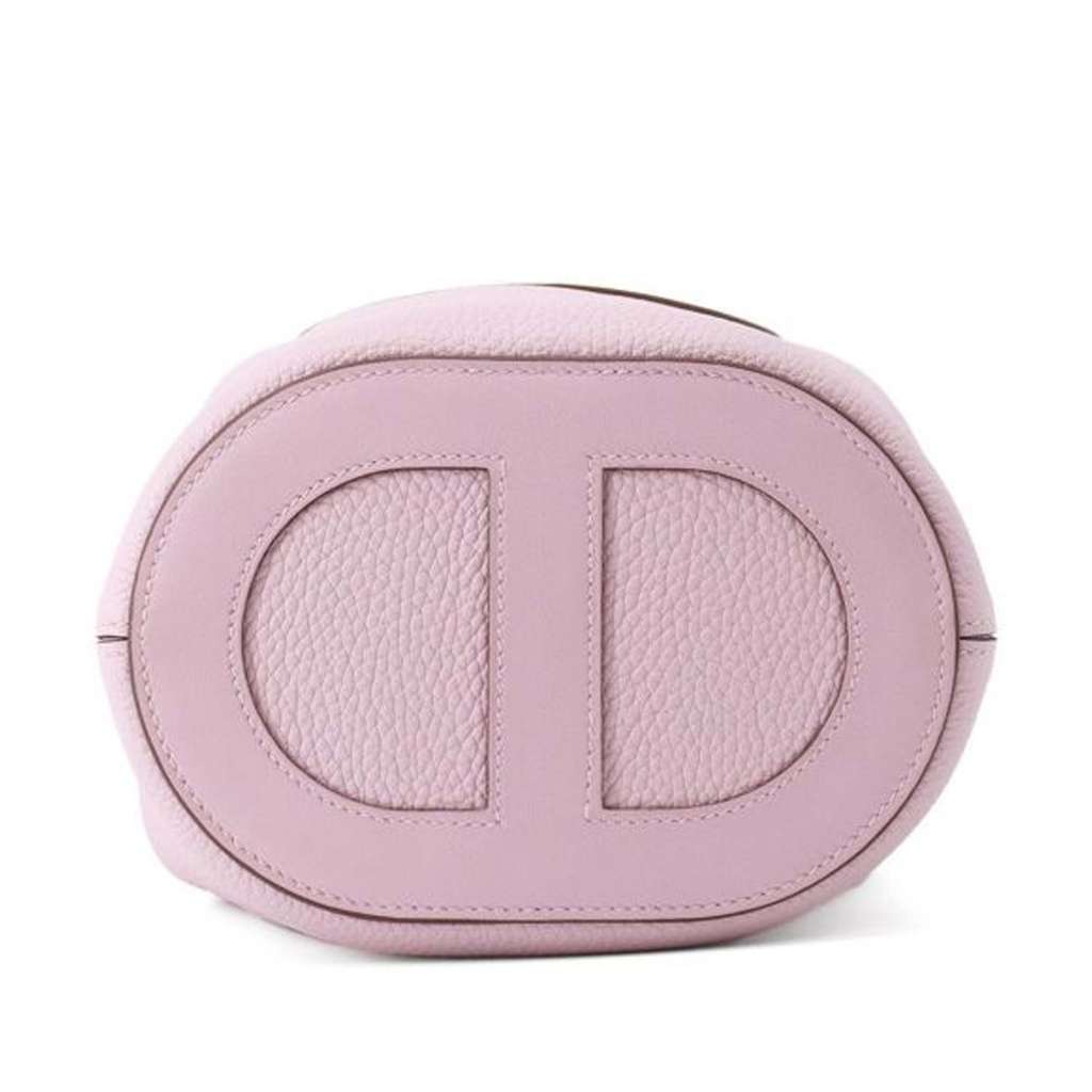 Hermès Clemence and Swift In The Loop 18 Pink Leather Good condition - Inside View