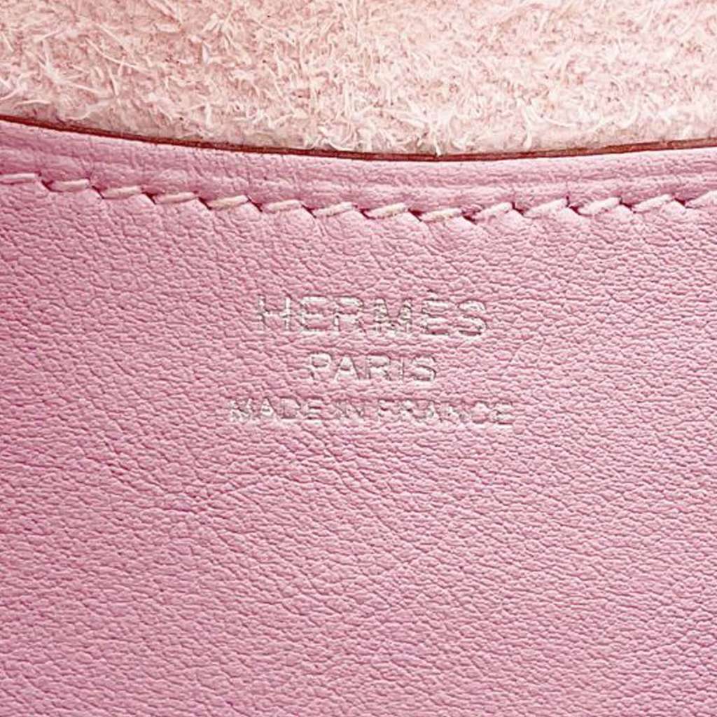 Hermès Clemence and Swift In The Loop 18 Pink Leather Good condition - Box View