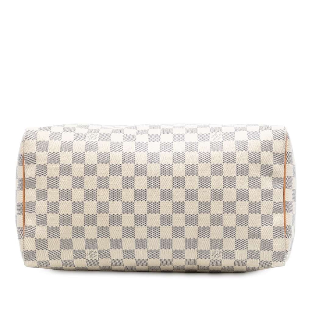 Louis Vuitton Damier Azur Speedy 35 White Good condition - Inside View