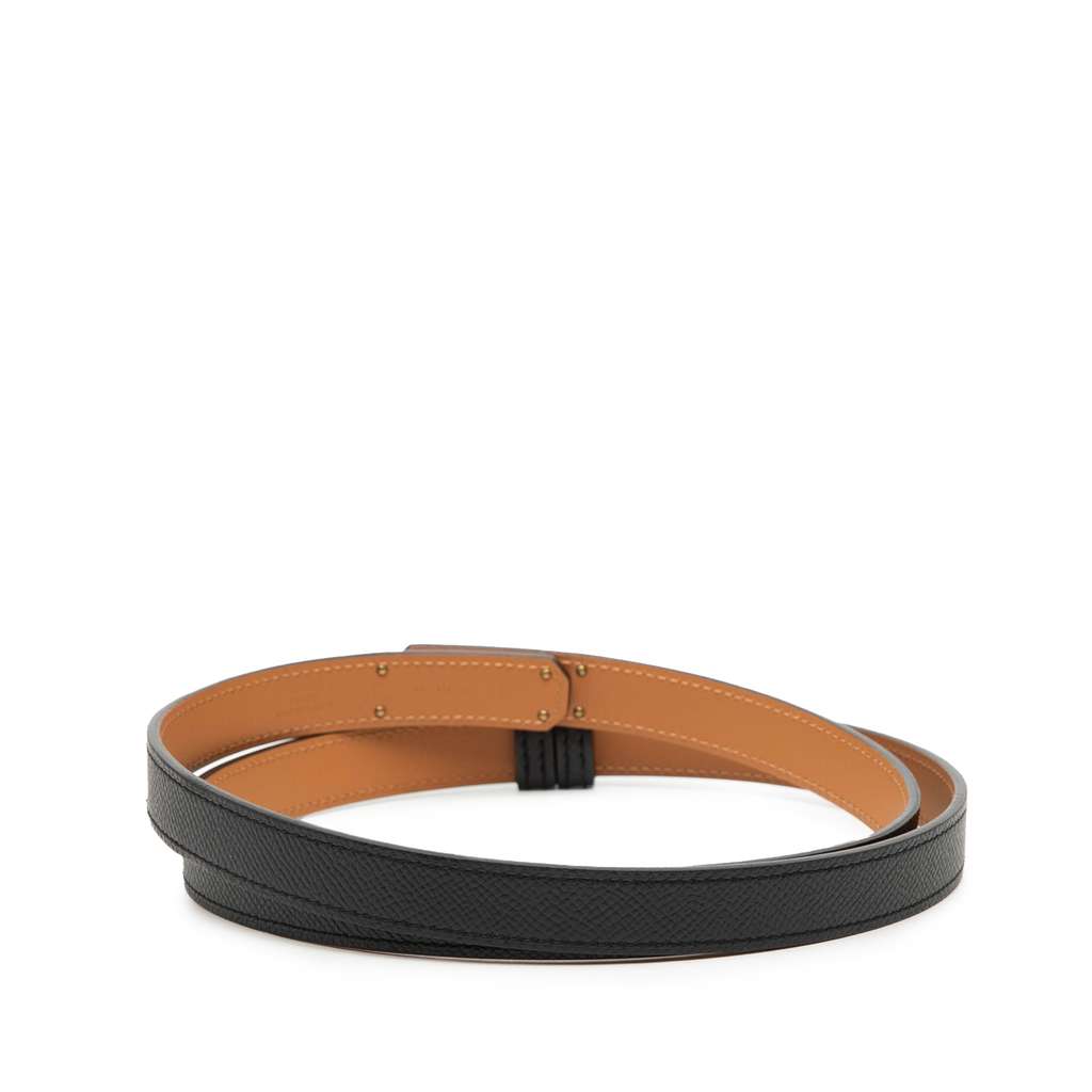 Hermès Epsom Kelly 18 Belt Black Leather Good condition - Inside View