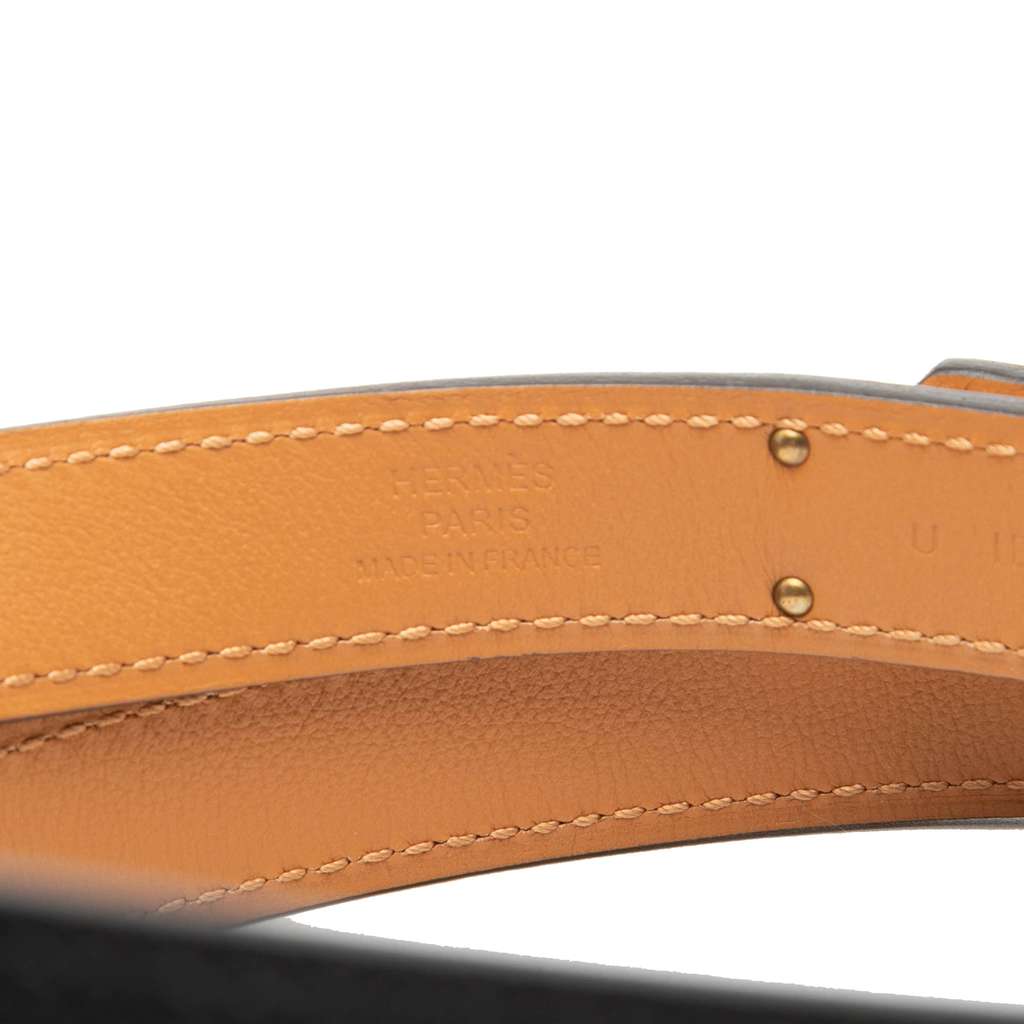 Hermès Epsom Kelly 18 Belt Black Leather Good condition - Model View