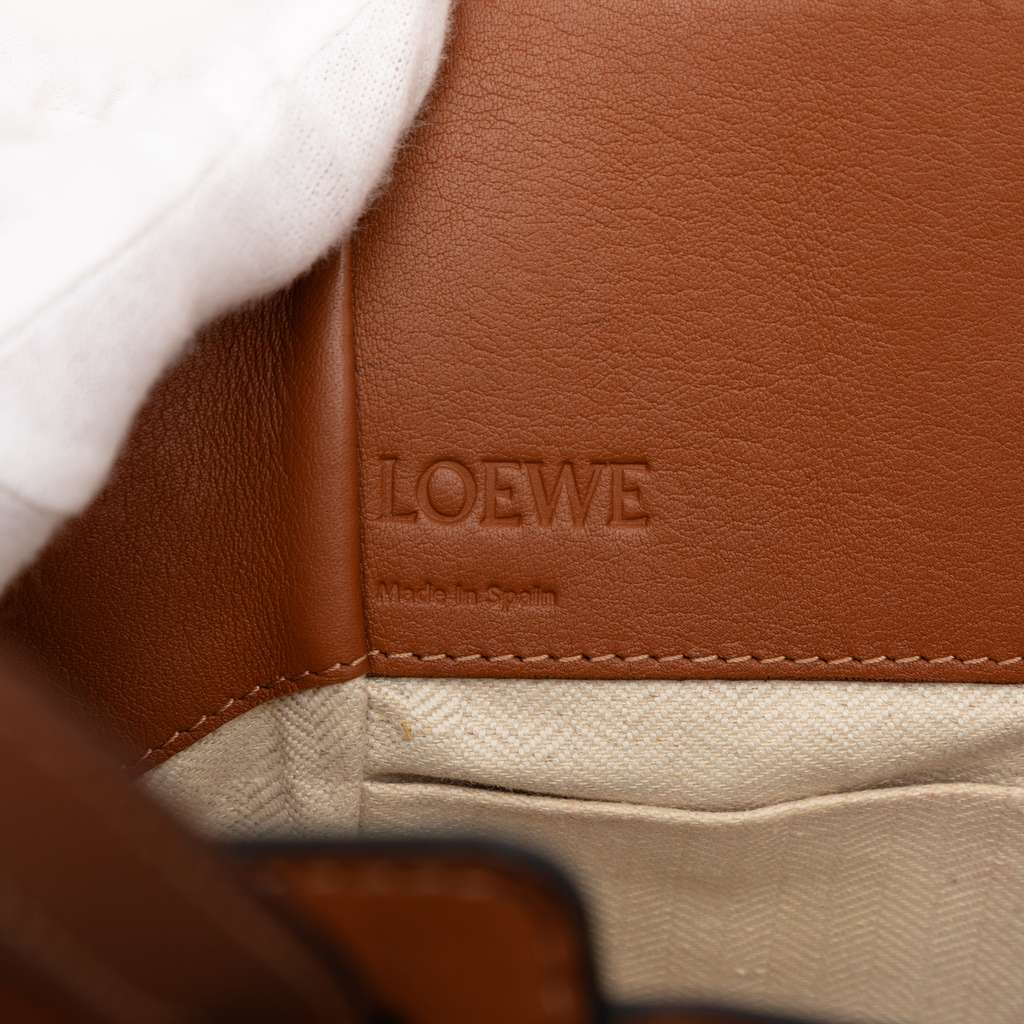 Loewe Mini Leather Drawstring Hammock Bag Brown Leather Good condition - Box View